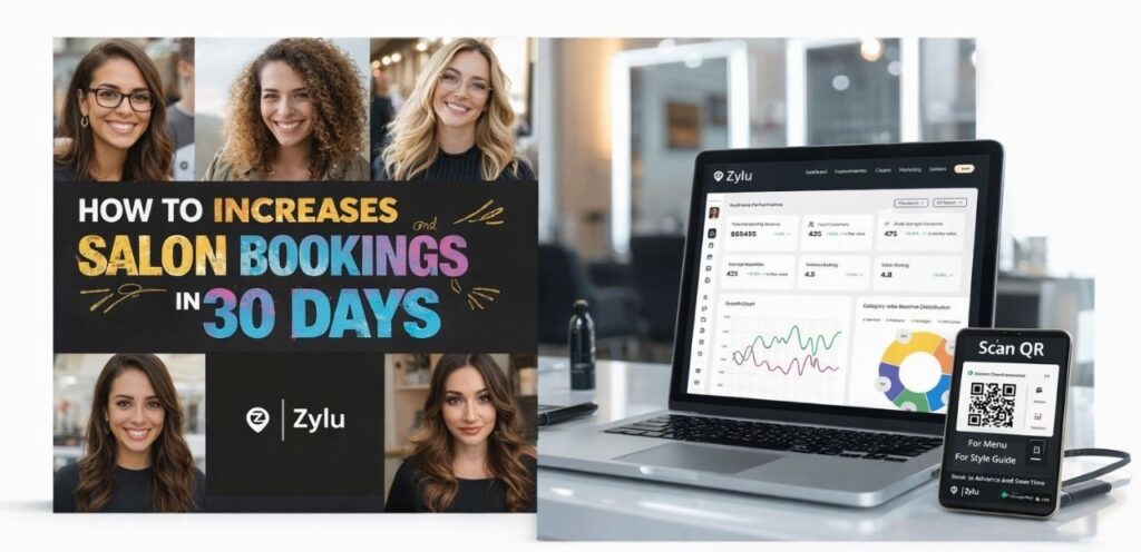 Salon appointment calendar filling up with bookings