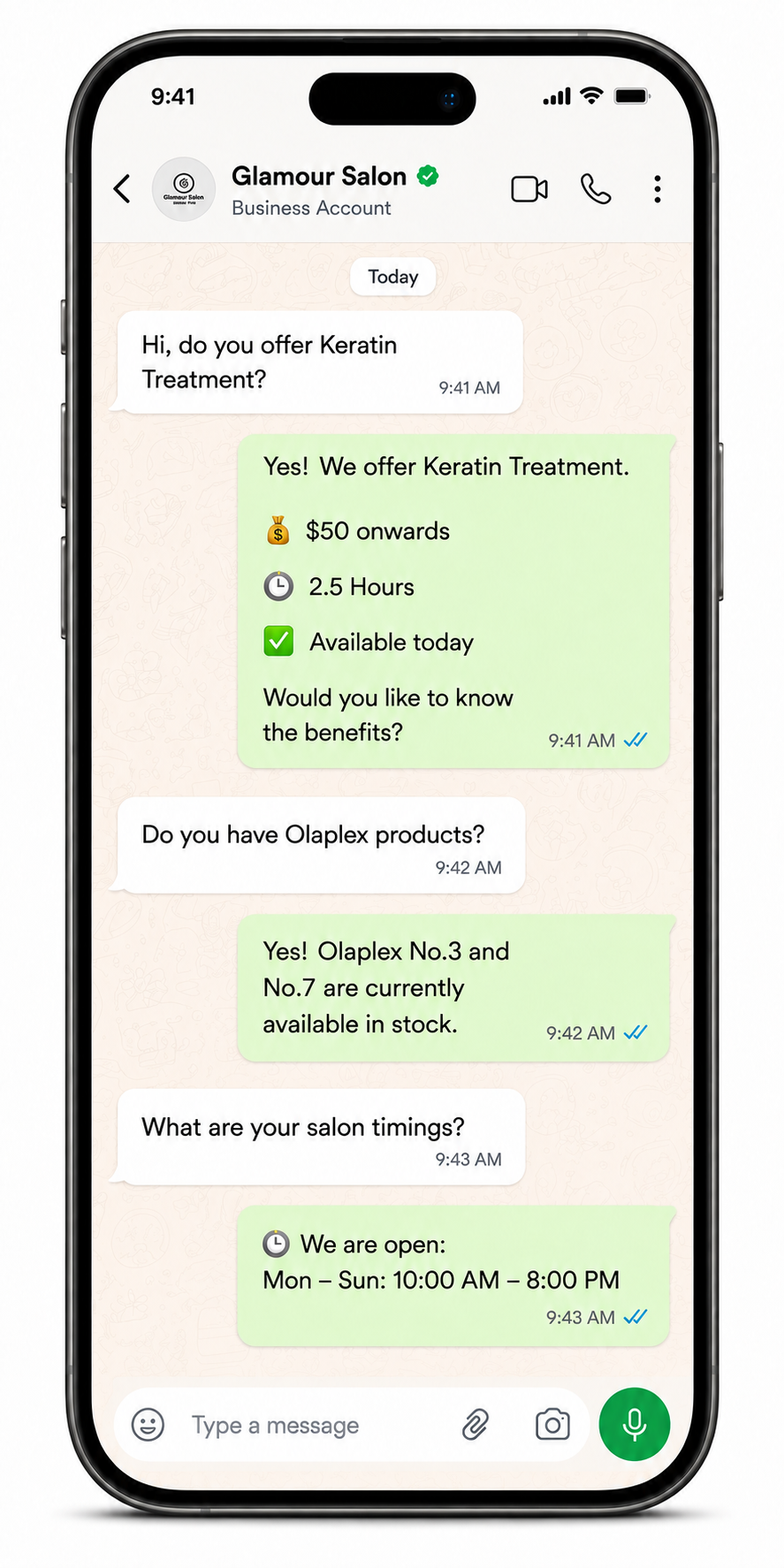 AI WhatsApp Receptionist